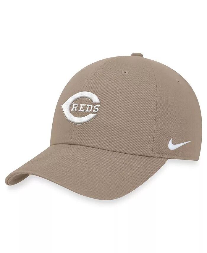 

Мужская регулируемая шляпа цвета хаки Cincinnati Reds Club Nike, бежевый