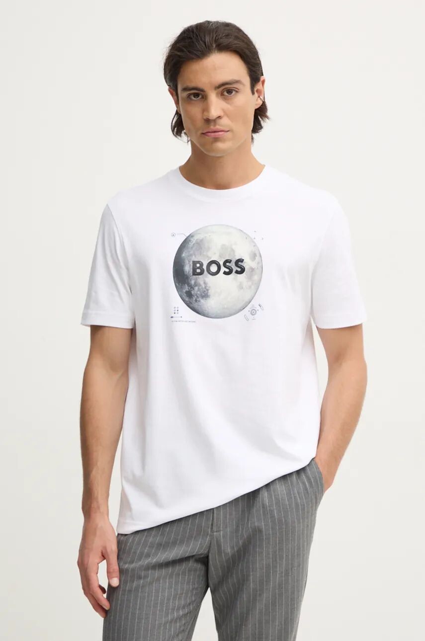 

Хлопковая футболка Boss Orange, белый