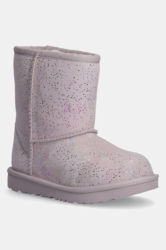 

Детские зимние сапожки CLASSIC II SHIMMER SKY из замши Ugg, фиолетовый