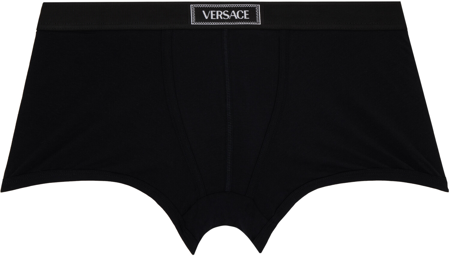 

Боксеры-трусы в рубчик с винтажным логотипом 90-х годов Versace Underwear