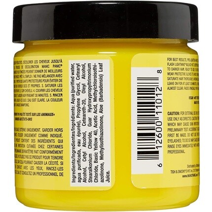Manic Panic Electric Banana Classic Creme Vegan Cruelt Free полуперманентная краска для волос 118 мл — фото 2