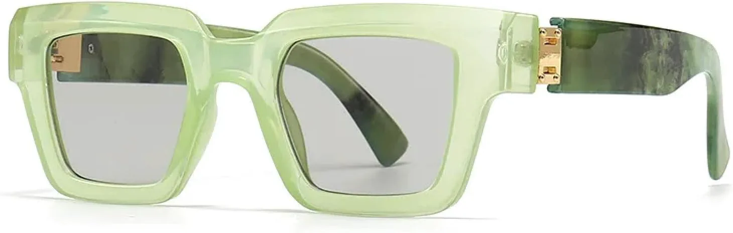 

Солнцезащитные очки с защитой от УФ-излучения UV400 | Цветная легкая оправа | Для женщин и мужчин | Для занятий спортом на открытом воздухе и вождения DSVIGF, Green