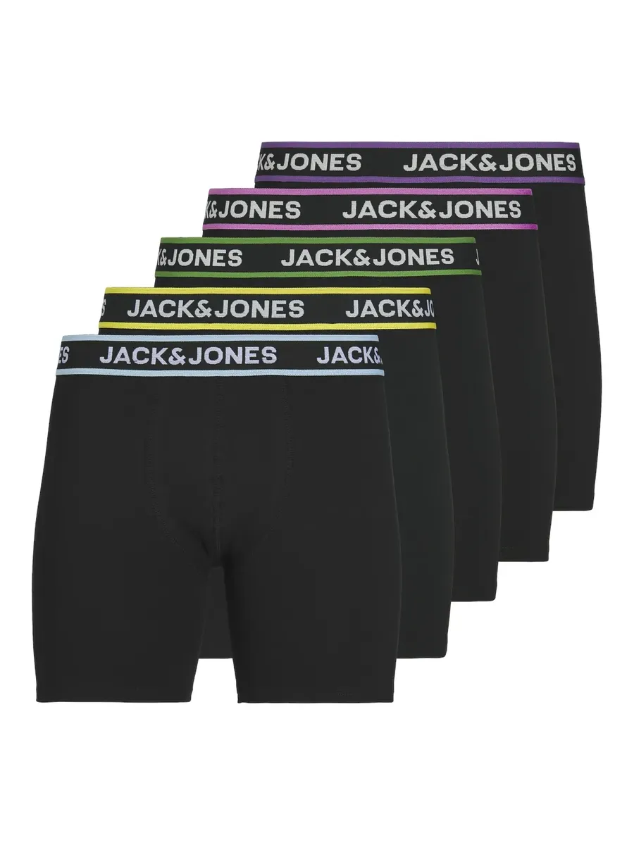 

Боксерские шорты Jack & Jones "JACLIME SOLID BOXER BRIEFS 5 PACK", черный