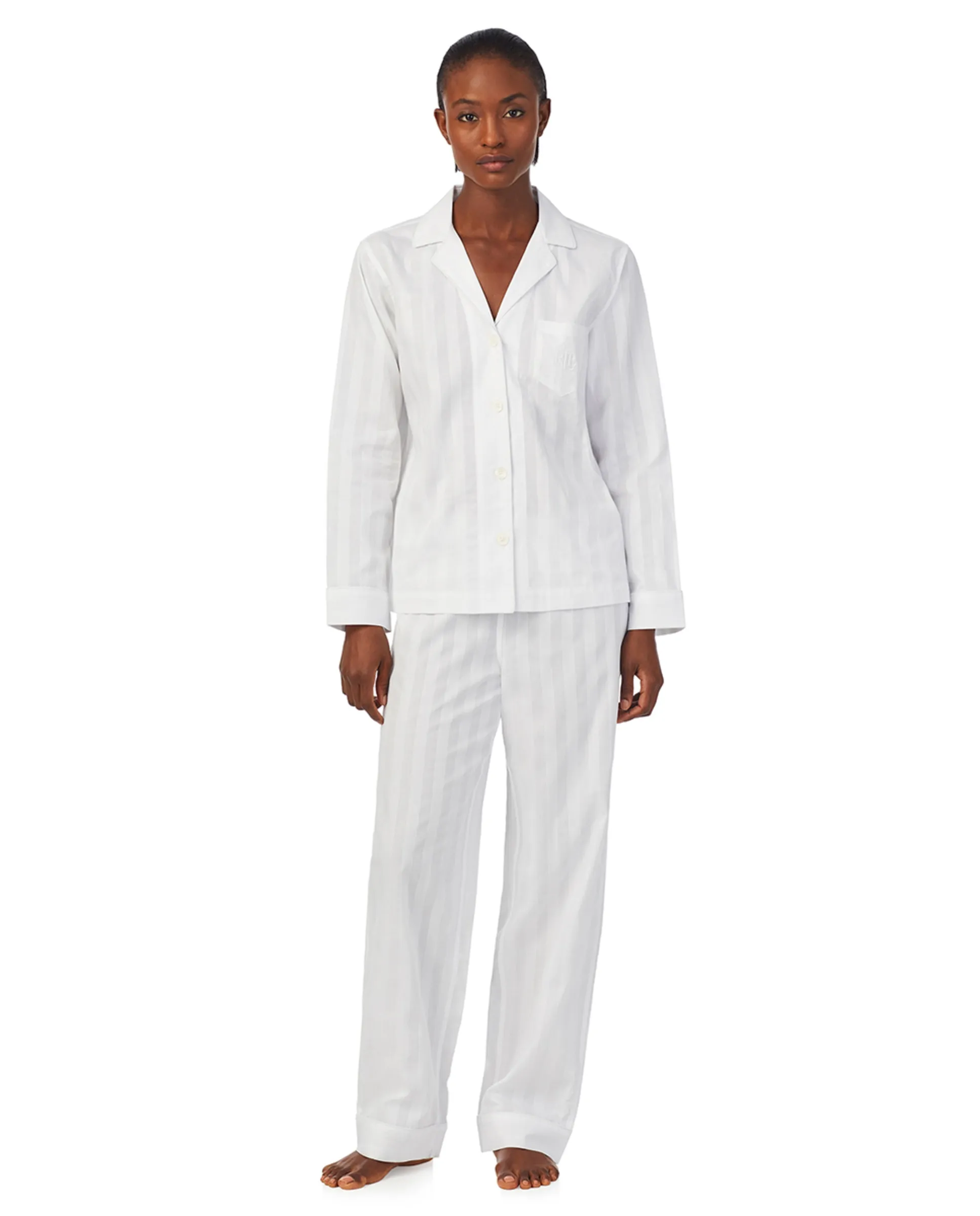 

Женская пижама 100% хлопок Lauren Ralph Lauren, белый