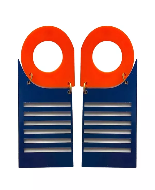 

Серьги-Подвески Set the bar Swanky Designs, orange