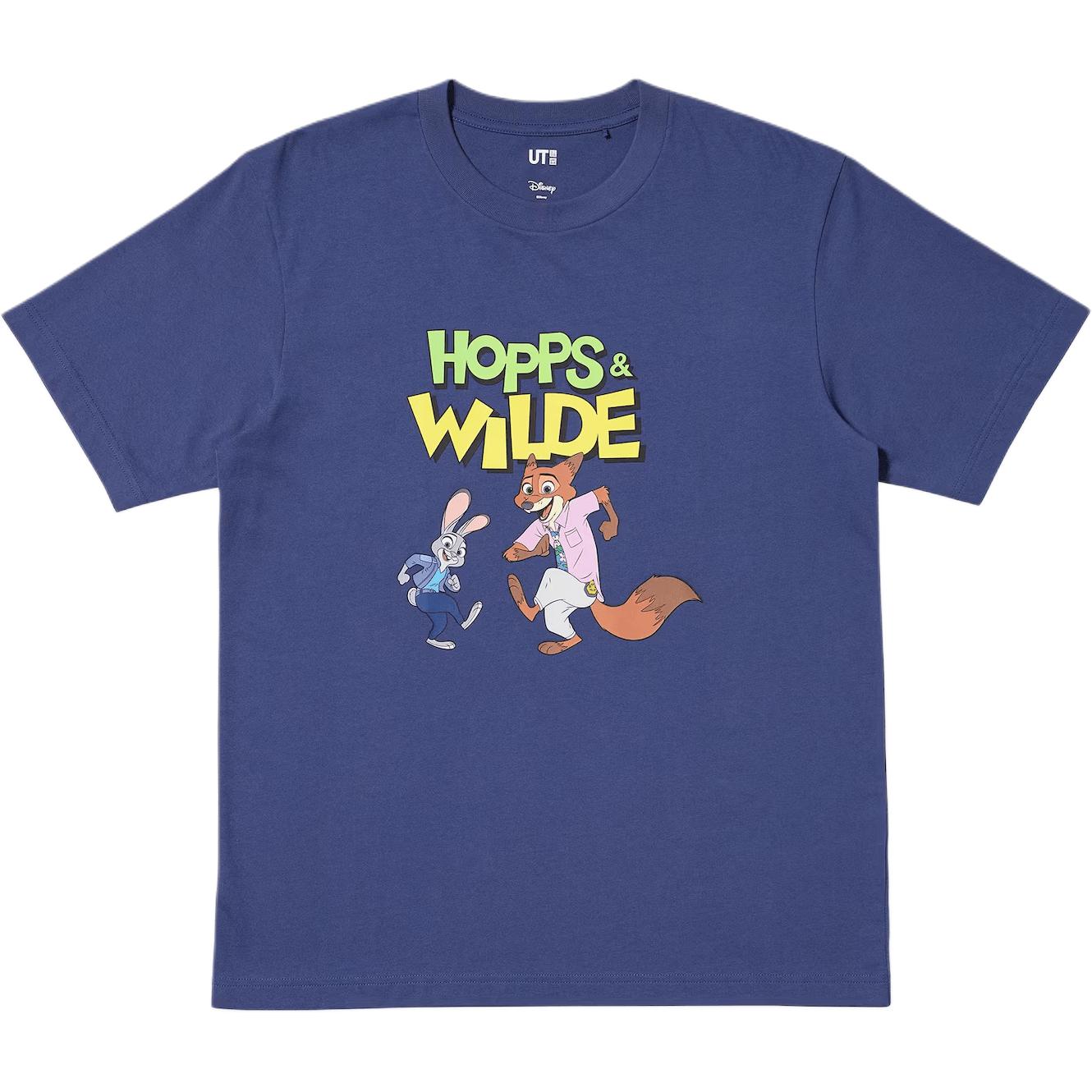 

Футболка Zootopia, Collaboration FW25 мужская UNIQLO, синий