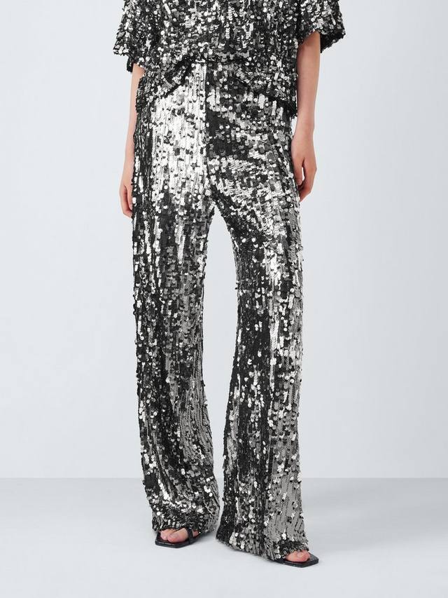 

Брюки Cabreo с пайетками Weekend MaxMara, Black/Silver