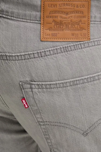 Джинсы Levi's 502 Taper, серый — фото 4