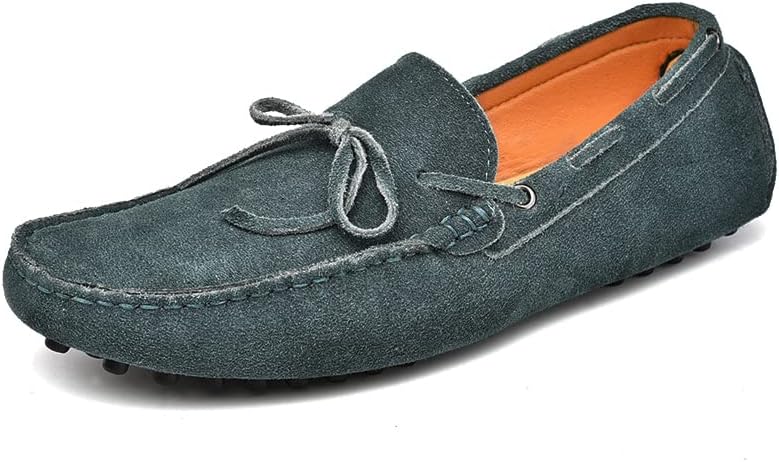 

Мужские замшевые лоферы, мокасины-слипоны с бантом, повседневные ботинки-лодочки с резиновой подошвой Generic, Jasper