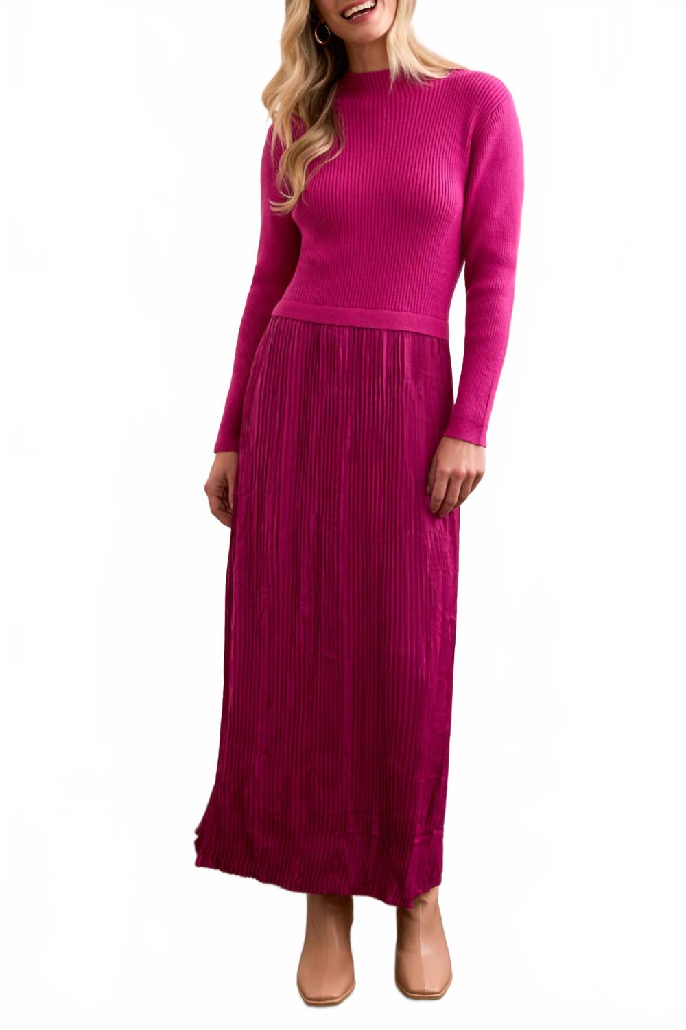 

TRIBAL Платье-макси Twofer с подкладкой, цвет Pink Flambe