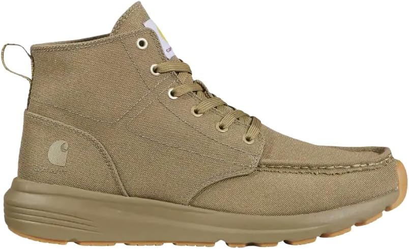 Мужские ботинки Carhartt Haslett Canvas Chukka - ботинки с мыском-мок, легкой промежуточной подошвой LWD, стелькой с поддержкой свода стопы и быстросохнущей подкладкой, хаки — фото 2