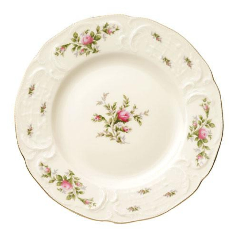 

Сан-Суси, слоновая кость, мох, роза, новая тарелка, 26 см Rosenthal, красочный