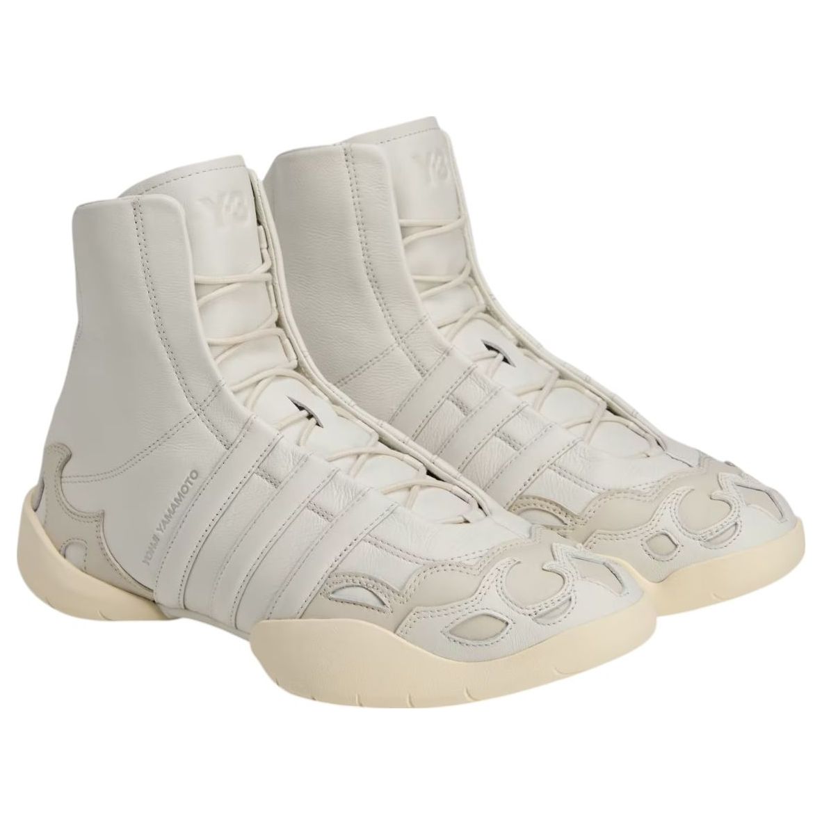 Кроссовки adidas Y-3 Regu 2002 Hi 'Beige Alumina Cream White' — фото 2