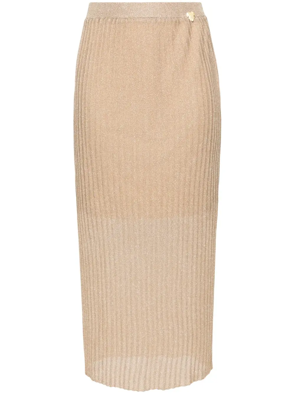 

Плиссированная юбка с завышенной талией Twinset, золотистый