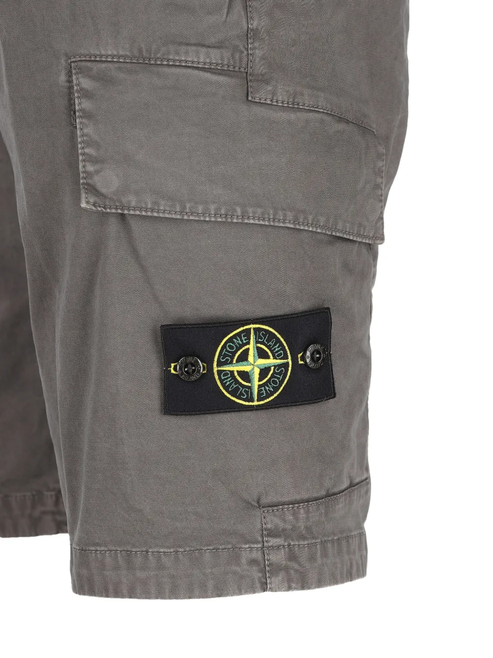 Шорты с накладными карманами Stone Island, серый — фото 3