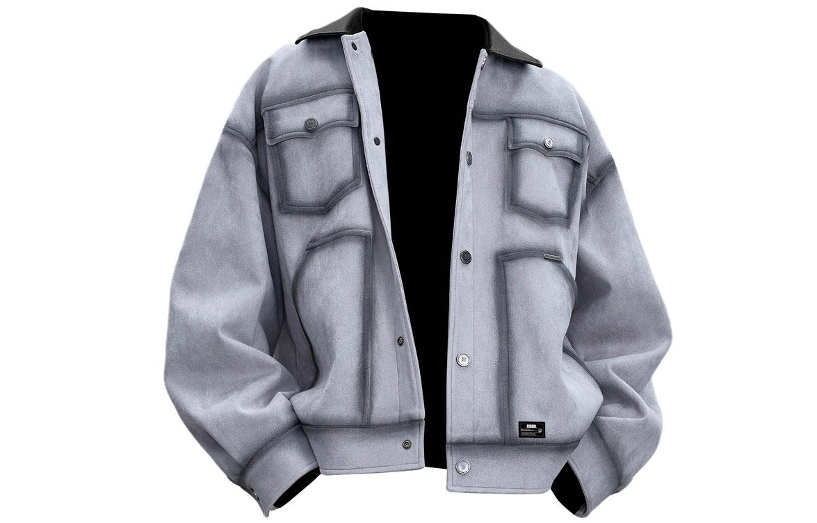 

Куртка Unisex Lapel Moderate ZIAREL, серый[removable logo]