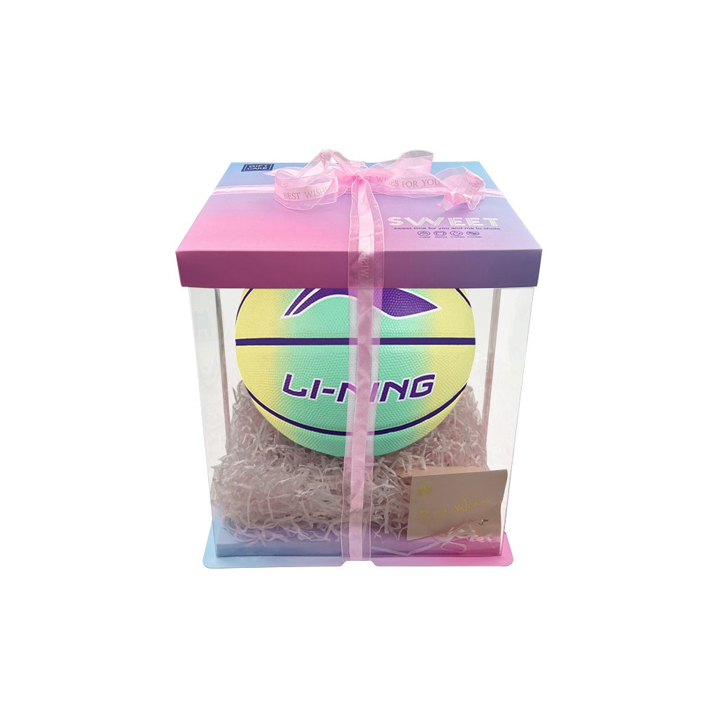 

LINING Резиновый баскетбольный мяч yellow green размер 7 тренировочный unisex