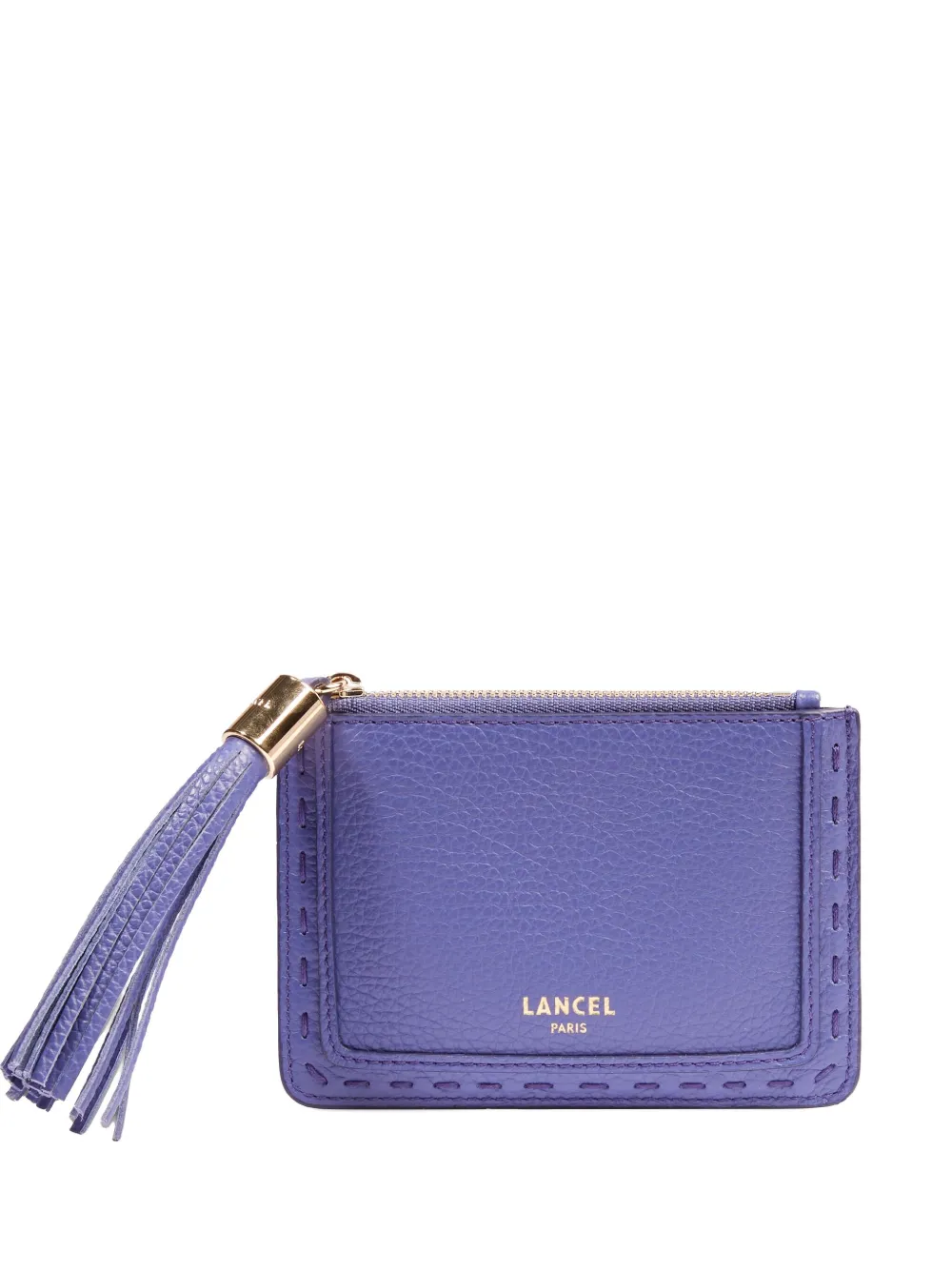 

Картхолдер с круговой молнией и кисточкой Lancel, фиолетовый