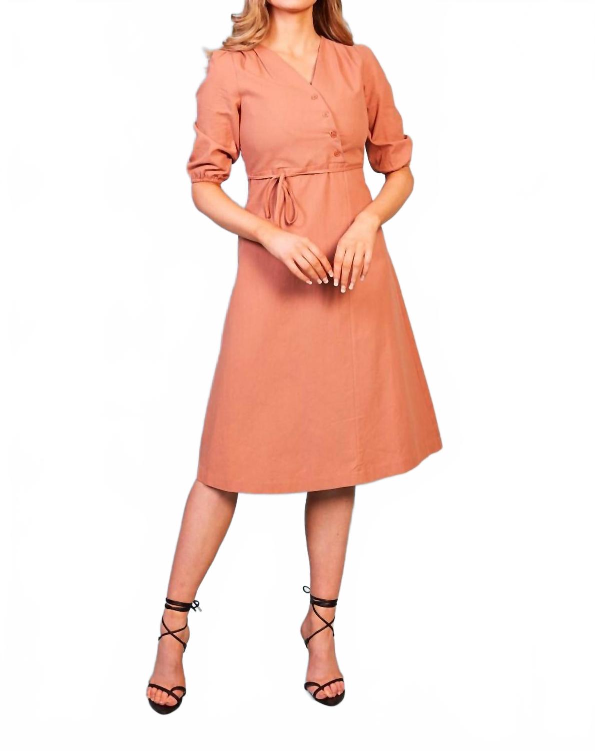 

Балут хлопковое платье в розовом цвете Ellia Boutique
