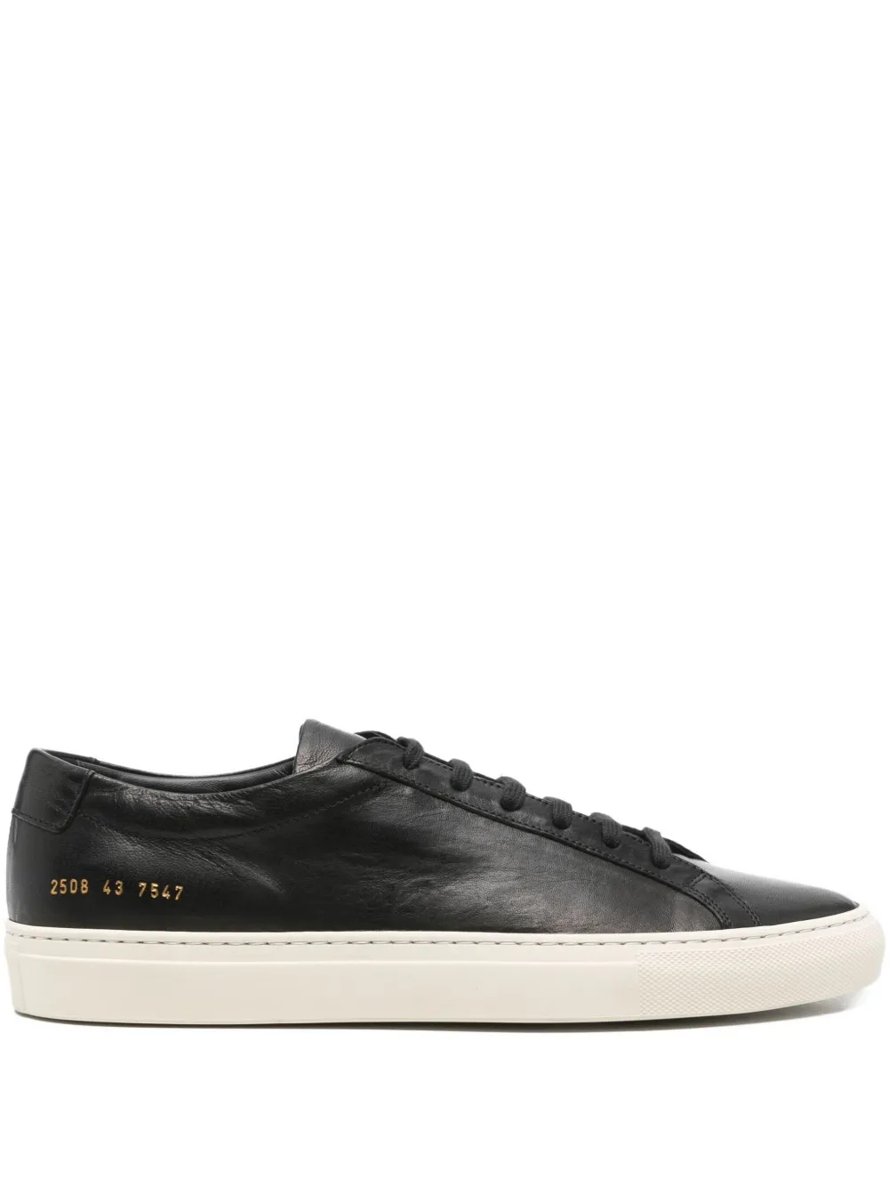 

Кожаные кроссовки на шнуровке Common Projects, черный