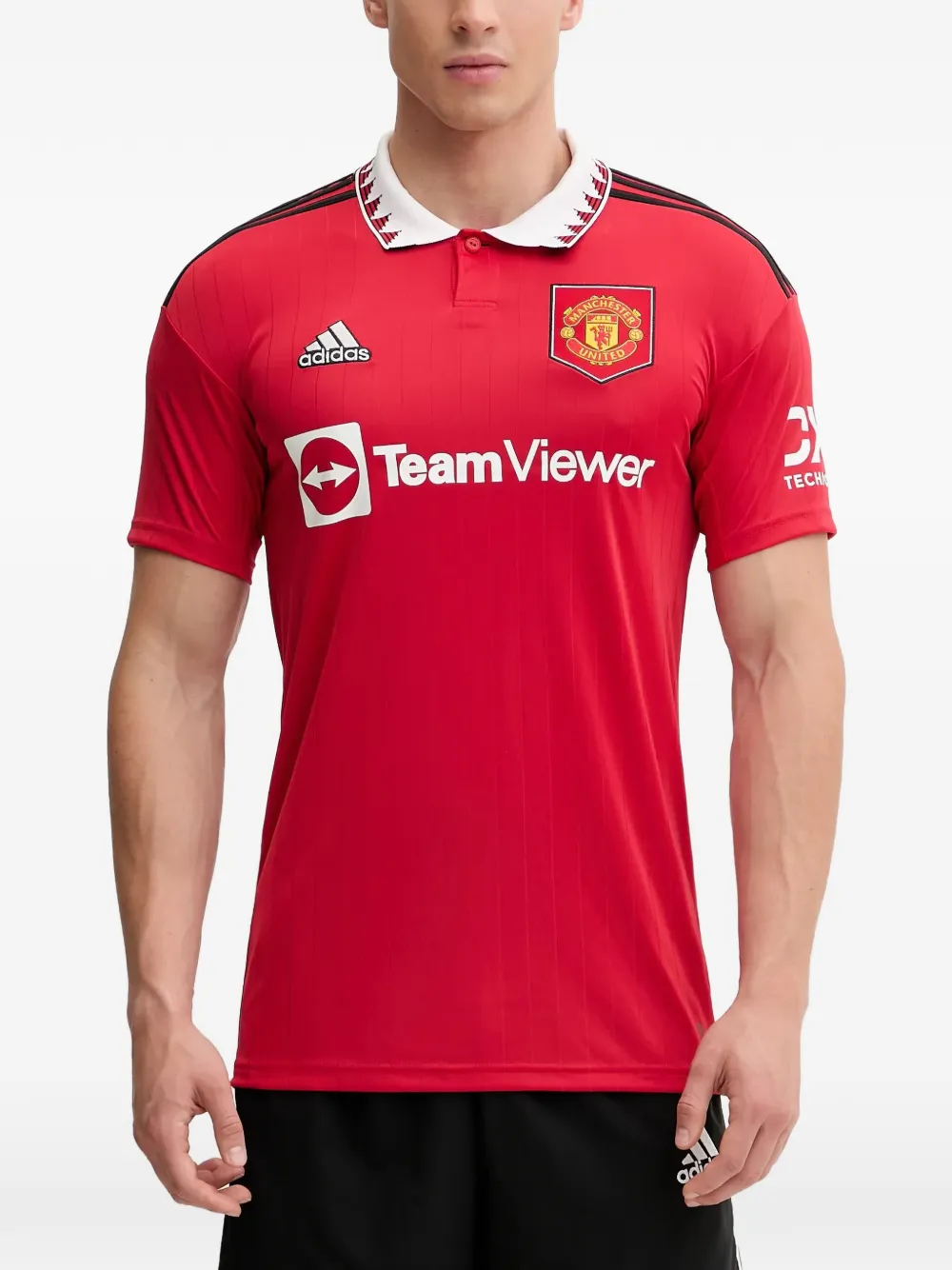 

Поло с логотипом Adidas, красный