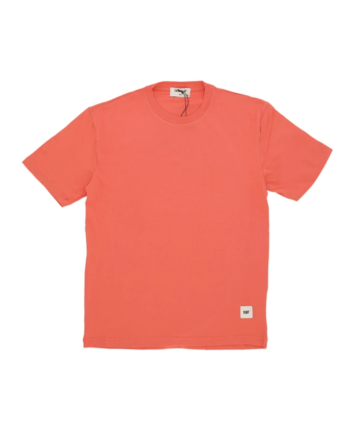 

Футболка с круглым вырезом, ржаво-оранжевого цвета. Cat, оранжевый