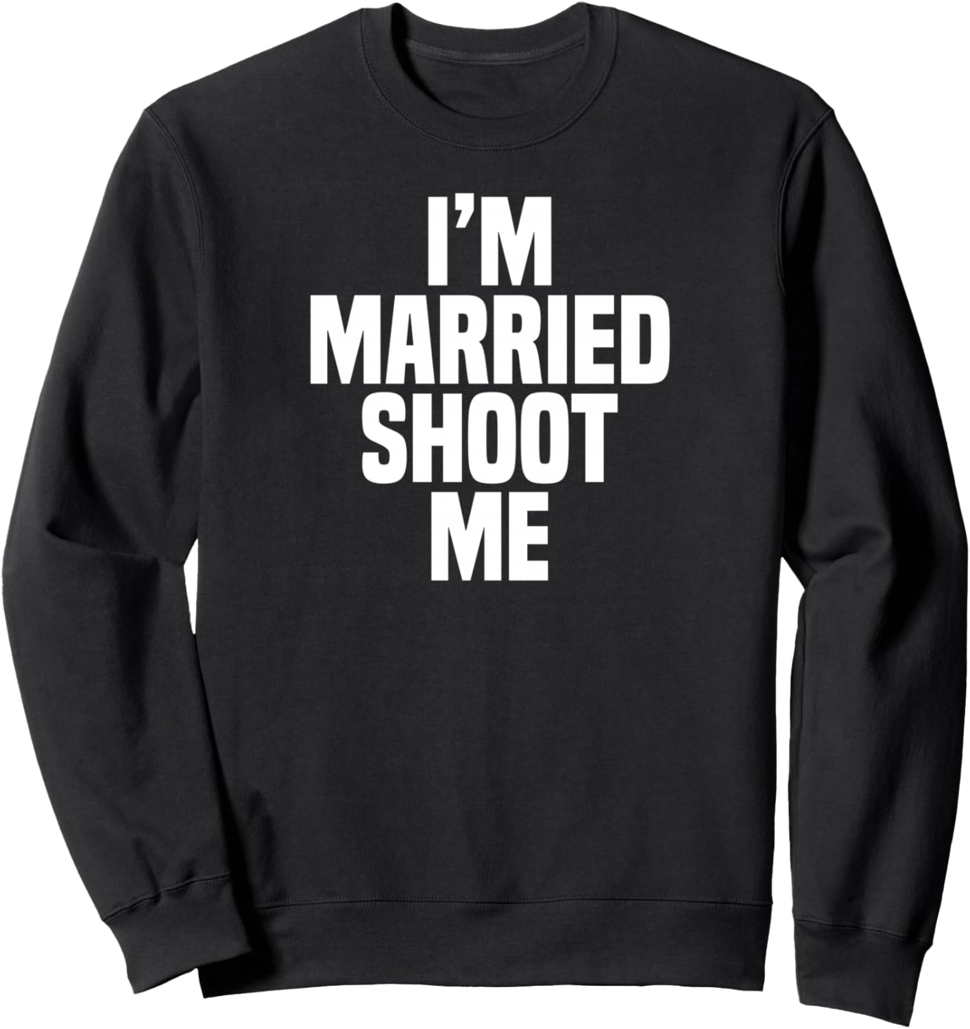 

Забавная толстовка «Папа, муж, я женат, стреляй в меня» Funny Husband Saying, черный