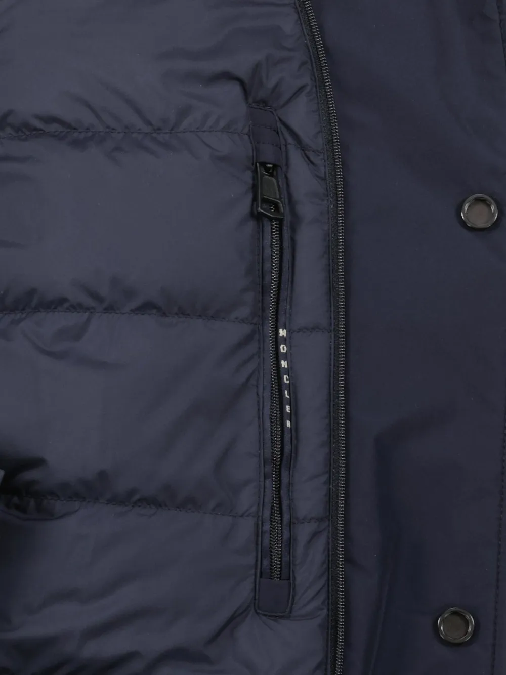 Куртка с высоким воротом и застежкой на пуговицы MONCLER, синий — фото 3