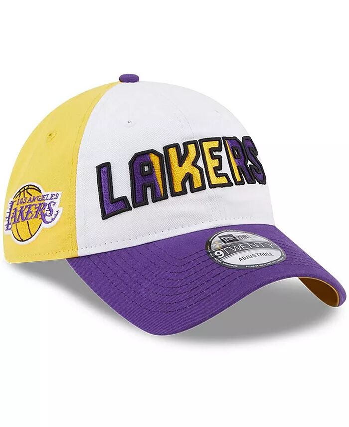 

Мужская белая, фиолетовая регулируемая бейсболка Los Angeles Lakers Back Half 9TWENTY New Era, белый