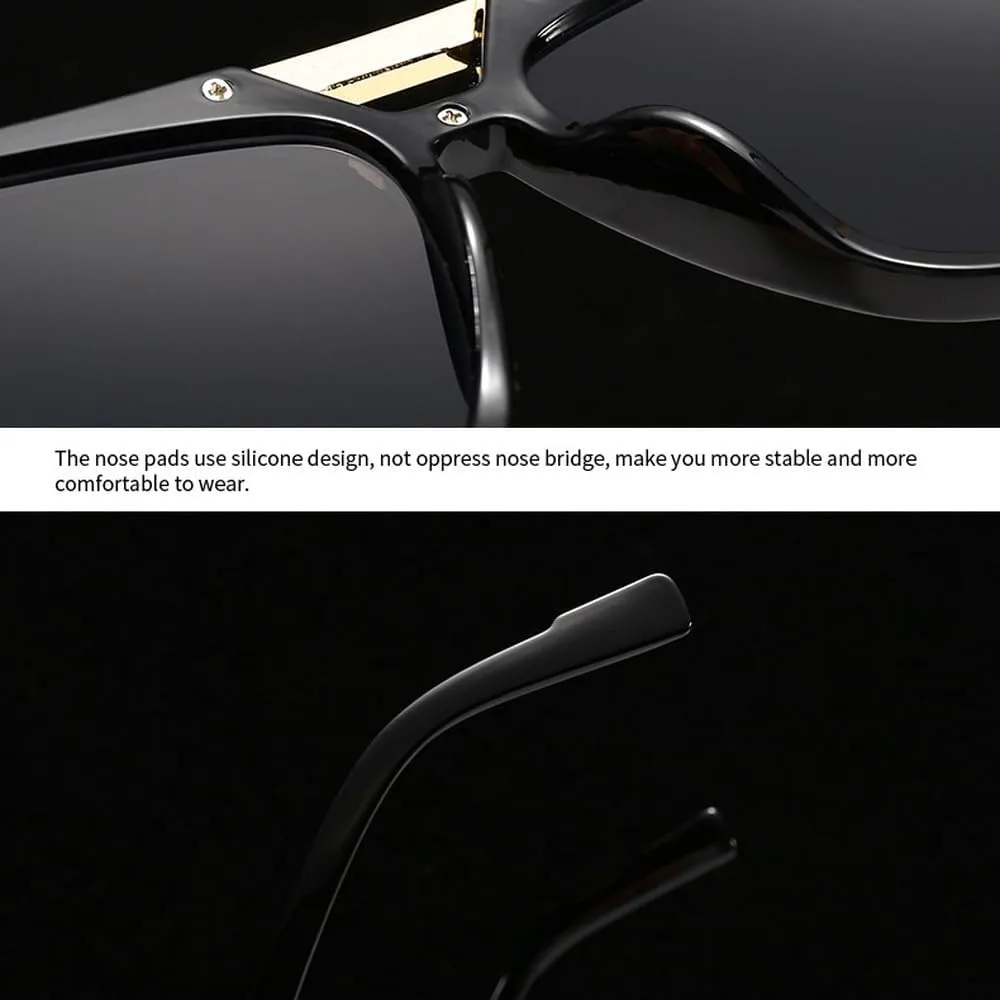 

Роскошные большие круглые солнцезащитные очки для женщин и мужчин, модные солнцезащитные очки с двойной перемычкой, защита от УФ-излучения UV400 TKKTLLT, Grey Grey