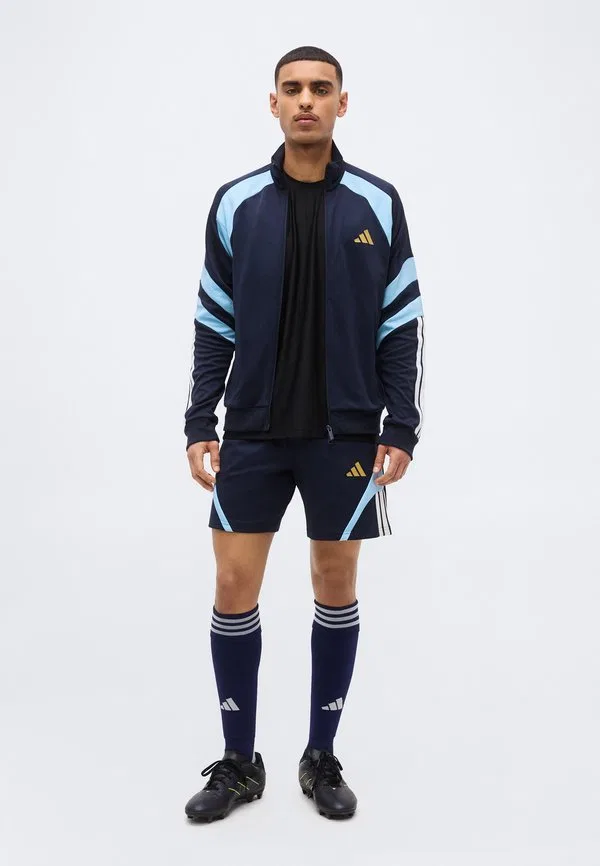 Спортивная куртка house of tiro nations pack track top training jacket Adidas Sportswear, Night Navy/Ice Blue/White — фото 2