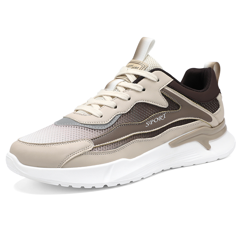 

KUPE Мужские низкие кеды повседневные хаки, цвет Khaki