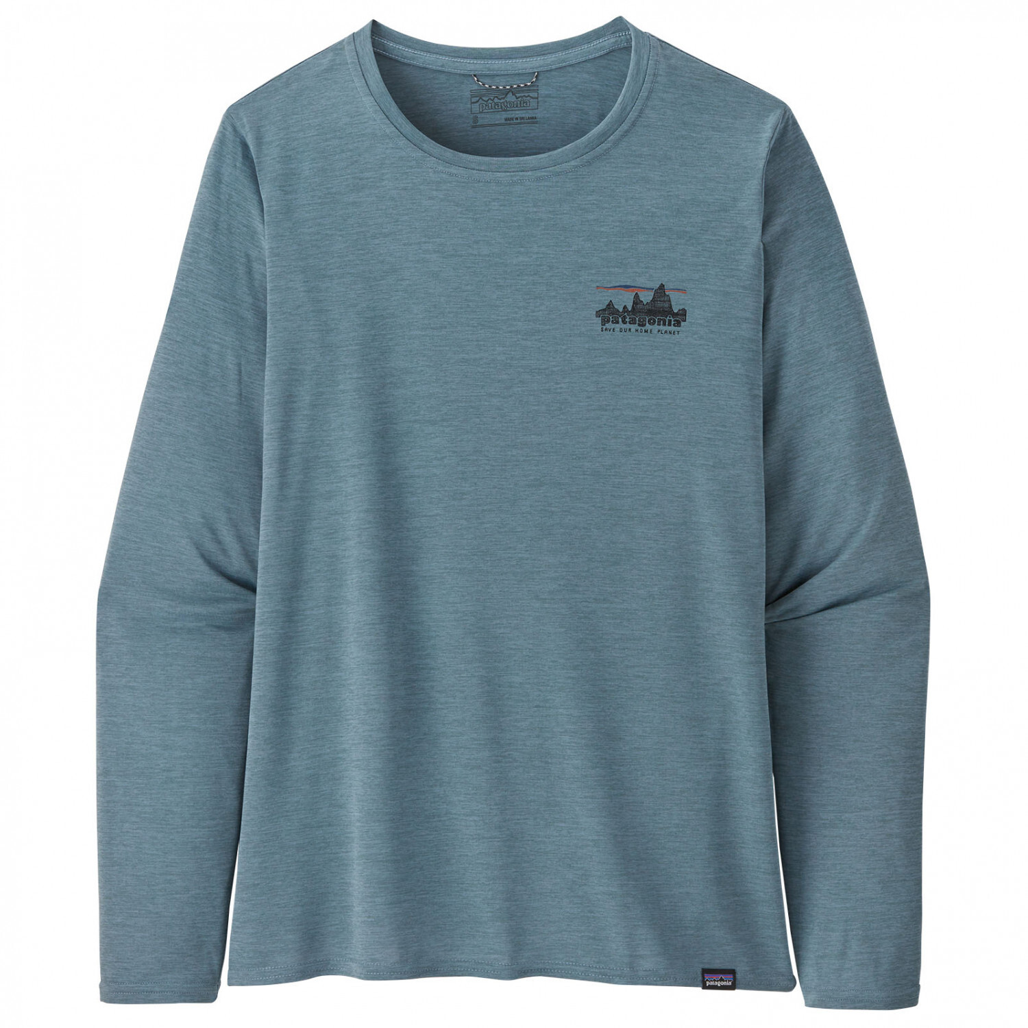 

Лонгслив Patagonia L/S Cap Cool Daily Graphic Shirt, цвет 73 Skyline/Light Plume Grey X-Dye