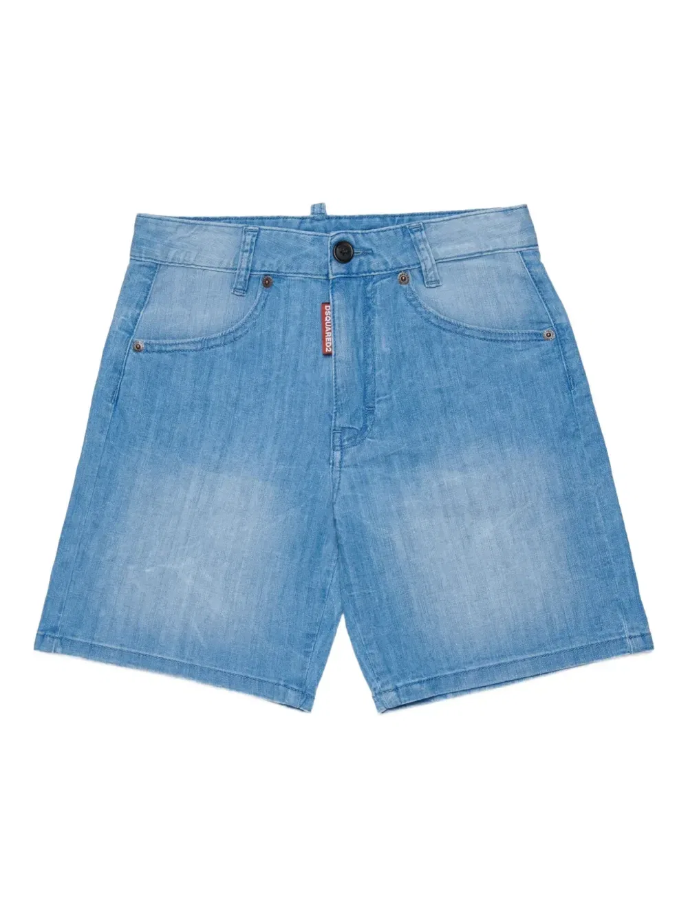 Джинсовые шорты с карманом Dsquared2 Kids, синий