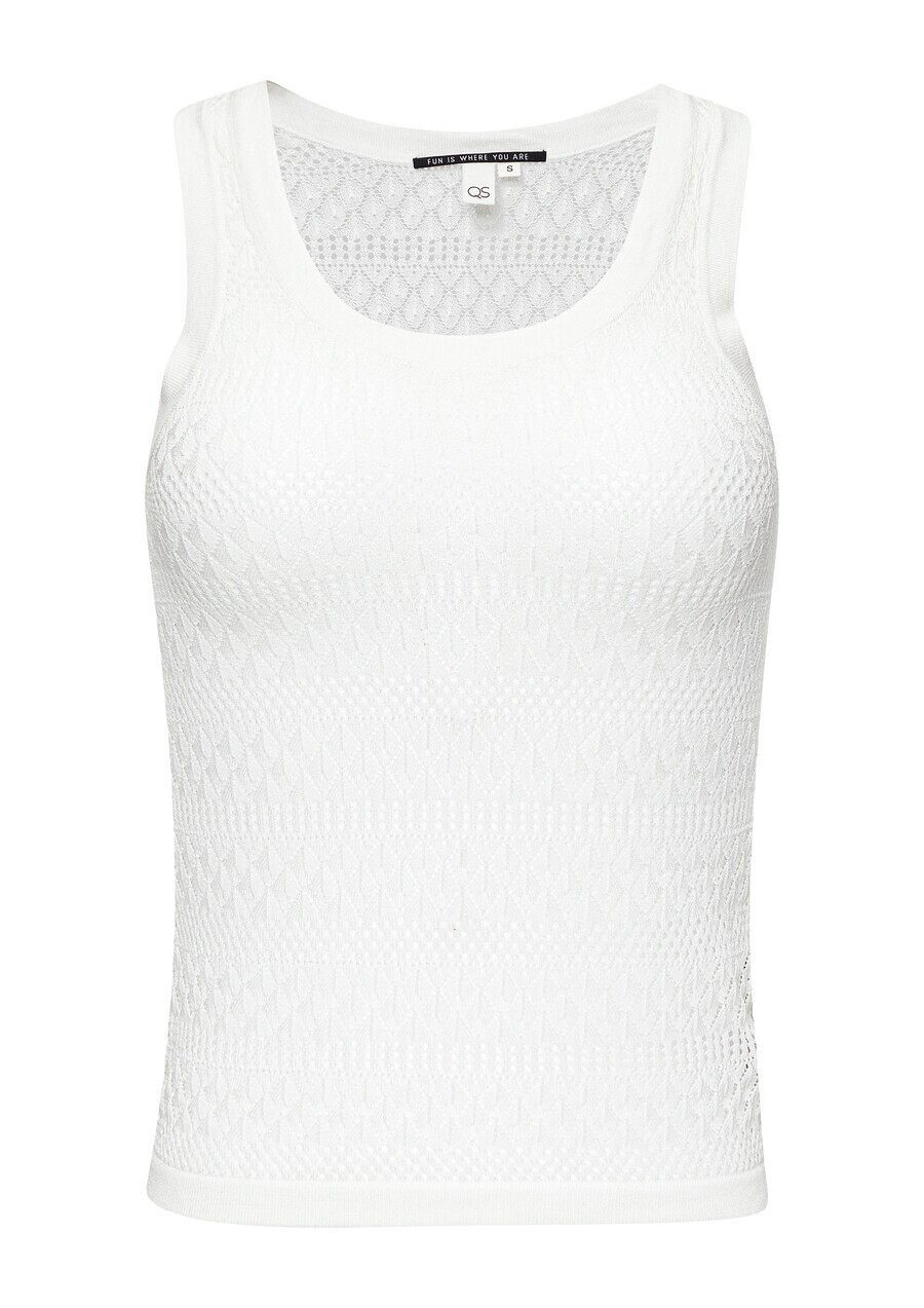 

Вязаный топ QS Knitted Top, экрю
