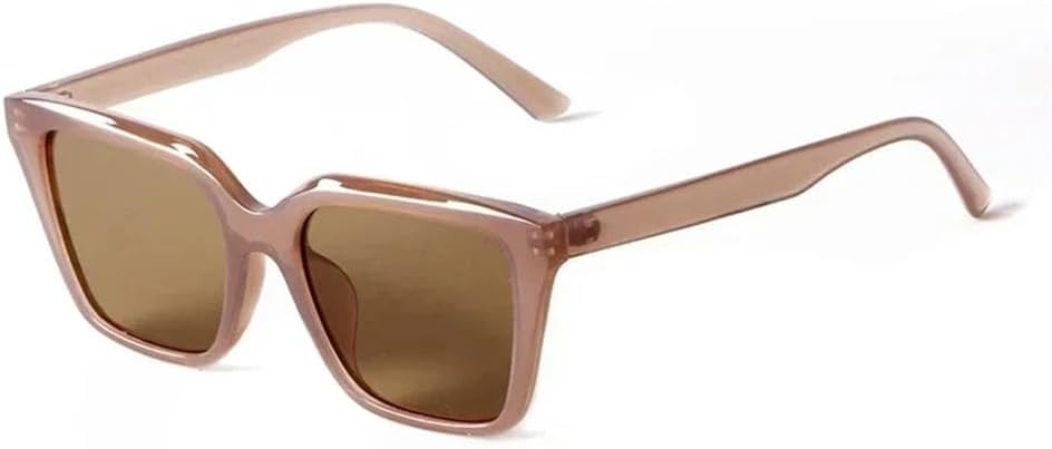 

Крупные солнцезащитные очки в квадратной оправе, классические простые солнцезащитные очки для женщин и мужчин, линзы «кошачий глаз», очки с защитой от УФ-излучения UV400 UJNHGQ, C4