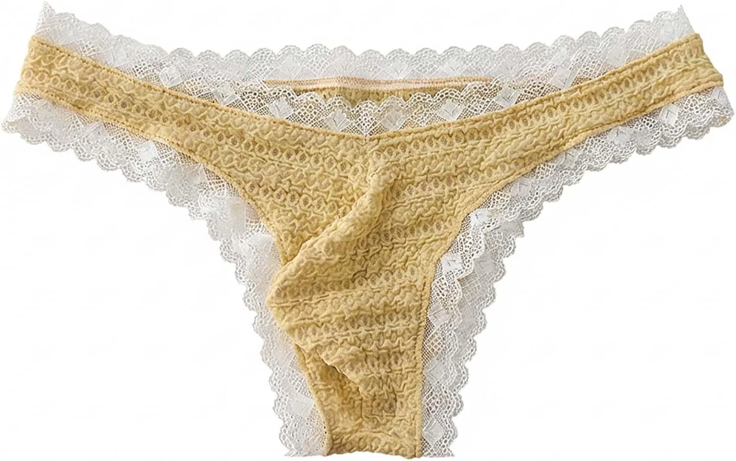 Трусы с низкой посадкой, хлопковые, Beige