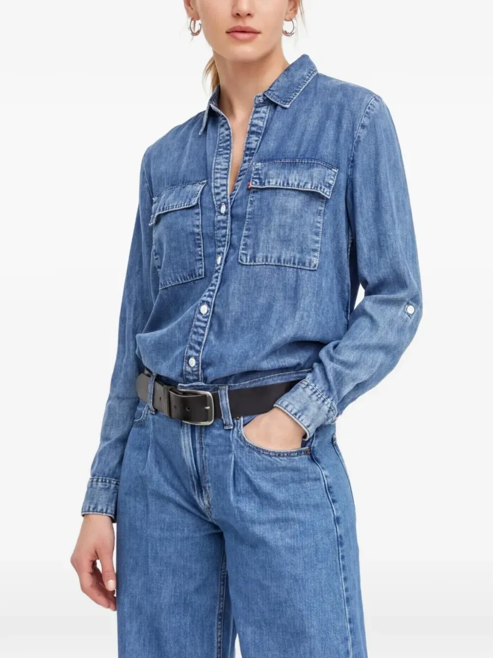 Рубашка с нагрудным карманом Levi's, синий — фото 3