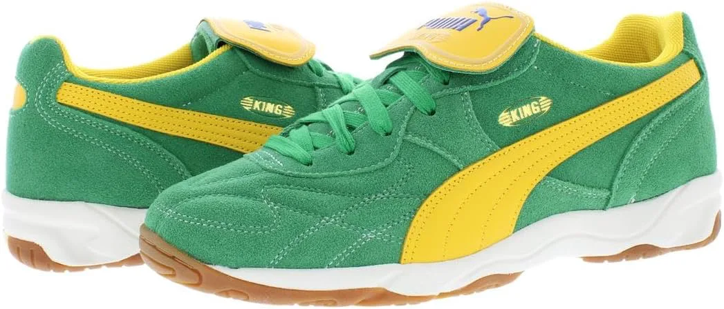 Мужские кроссовки Puma King для зала, зеленый/желтый — фото 3