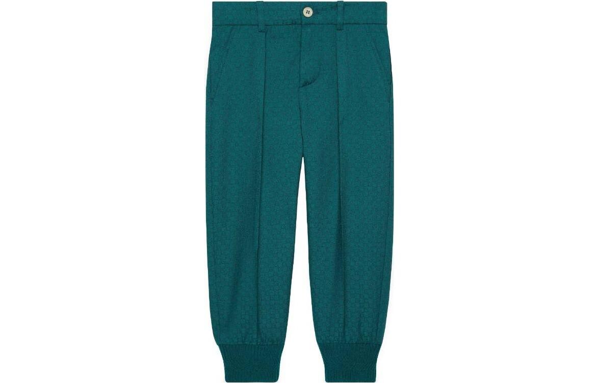Детские трикотажные спортивные штаны Gucci, зеленый
