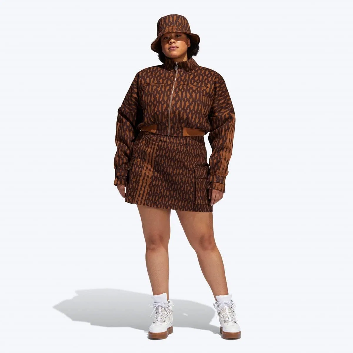 Юбка adidas, цвет Wild Brown — фото 2