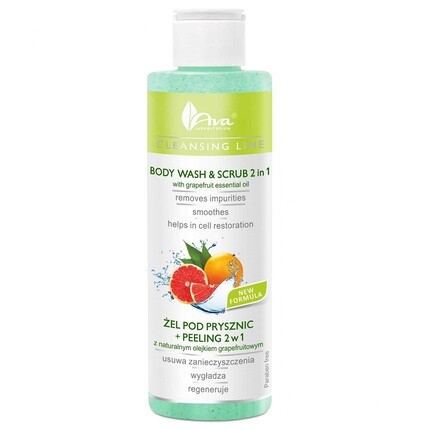 

Гель для душа Face Wash Scrub со скрабом 2 в 1 Грейпфрут 200 мл Ava Laboratorium
