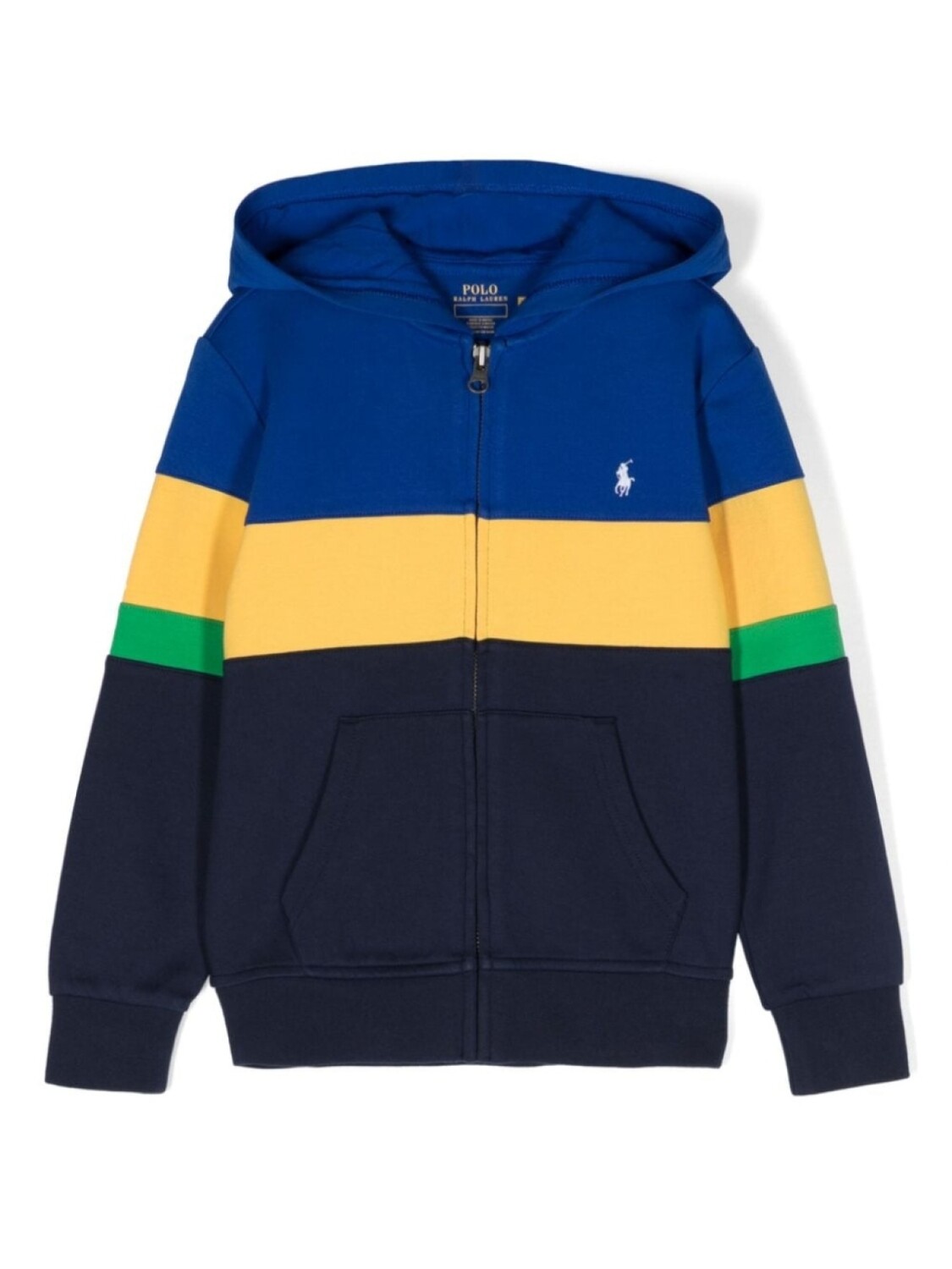 

Ralph Lauren худи на молнии с вышивкой Polo Pony, синий