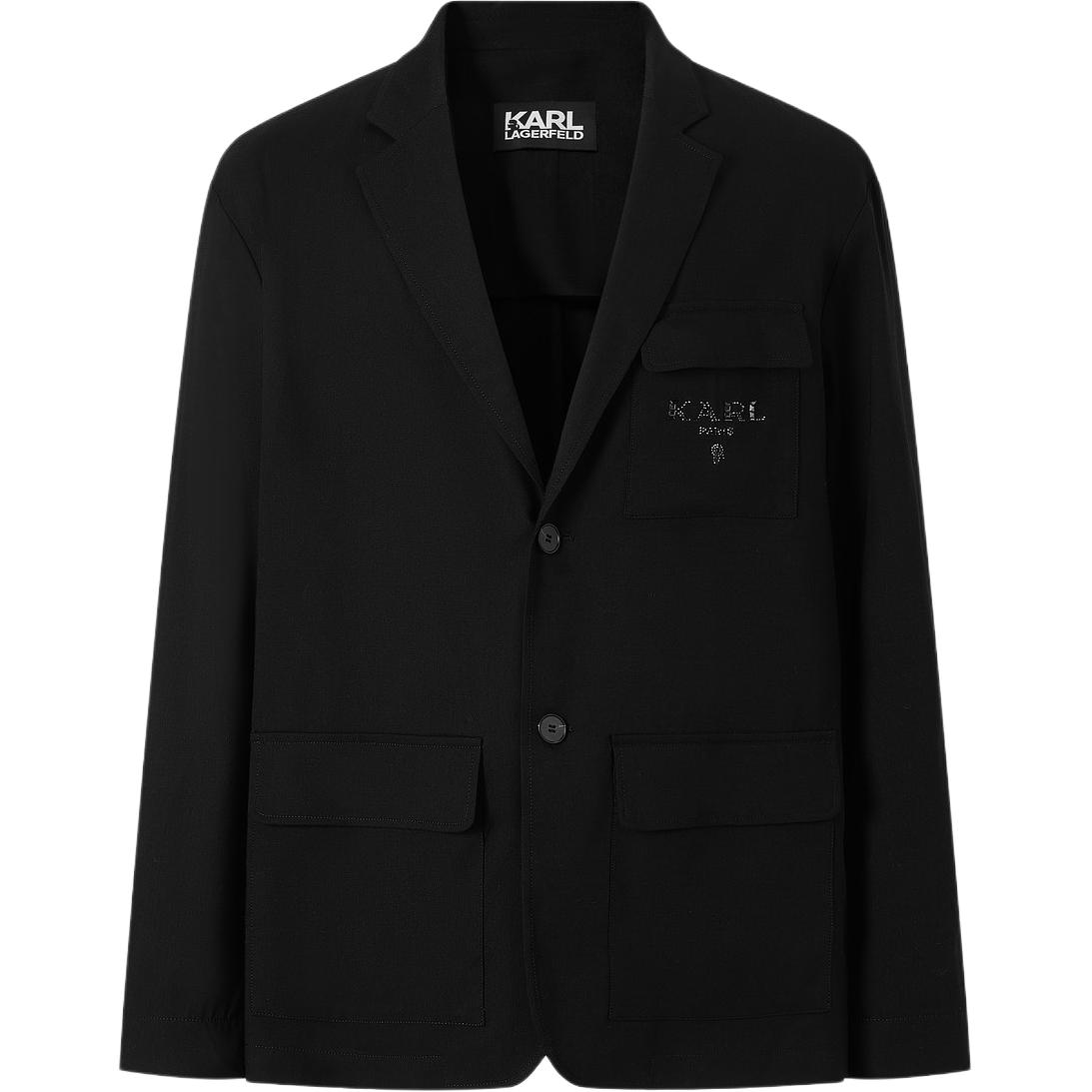 

Костюмный пиджак KARL LAGERFELD SS26 для мужчин KARL LAGERFELD / Karl Lagerfeld Jeans, черный
