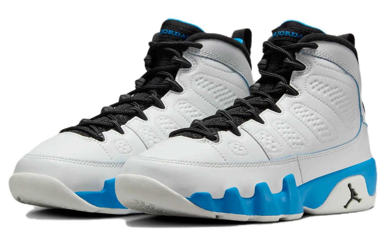 9 Retro Powder Blue 2024 GS Jordan, бело-сине-черная — фото 3