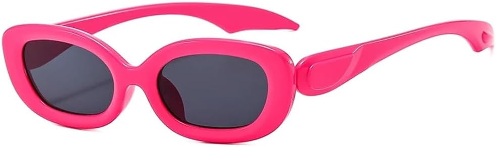 

Модные маленькие овальные солнцезащитные очки для женщин и мужчин, стильные розовые узкие прямоугольные солнцезащитные очки для женщин с защитой от УФ-излучения UV400 MTZJH, C2