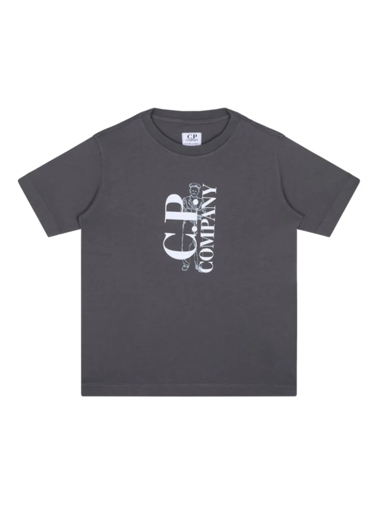 

Футболка с логотипом CP Company Kids C.P. Company Kids, серый