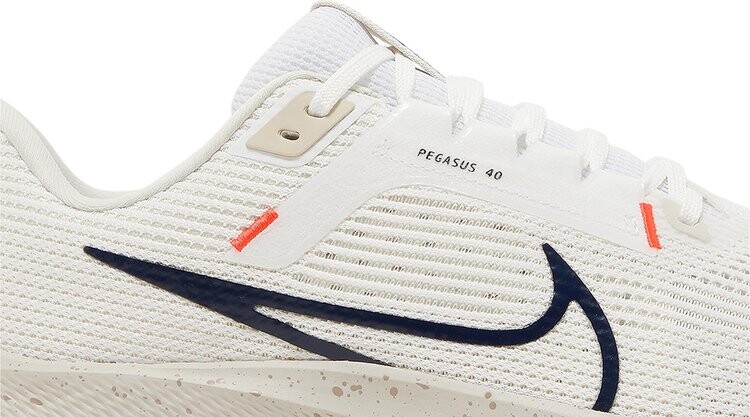 Кроссовки Air Zoom Pegasus 40 Wide 'White Obsidian', белый — фото 2