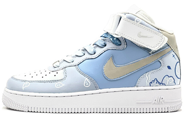 

Кроссовки Nike Air Force 1 Skateboard Shoes Women's Mid-Top Blue/White