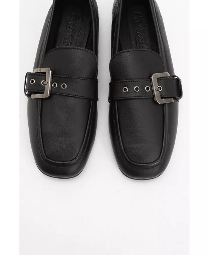 Женские лоферы Jade из кожи Forever & Always Shoes, черный — фото 2